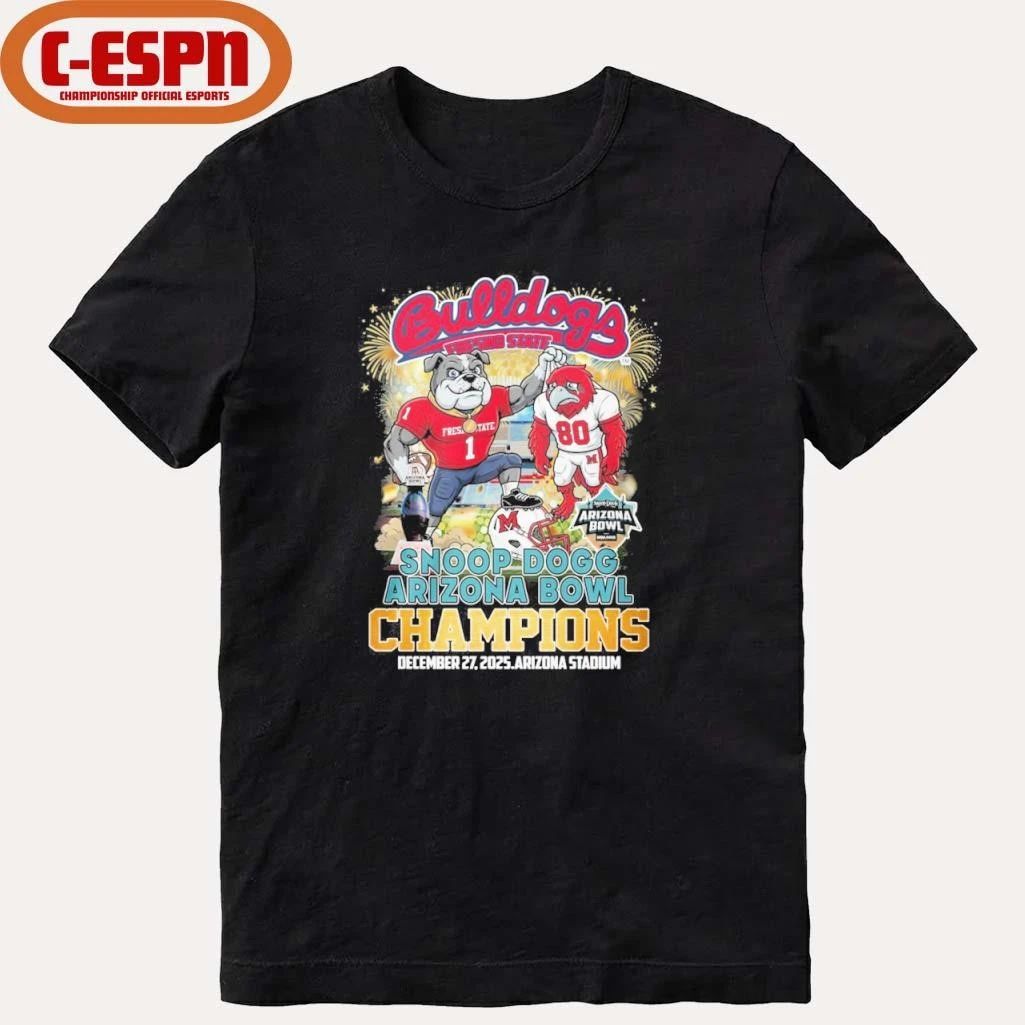 Fresno State Bulldogs Mascot Arizona Bowl Champions Shirt