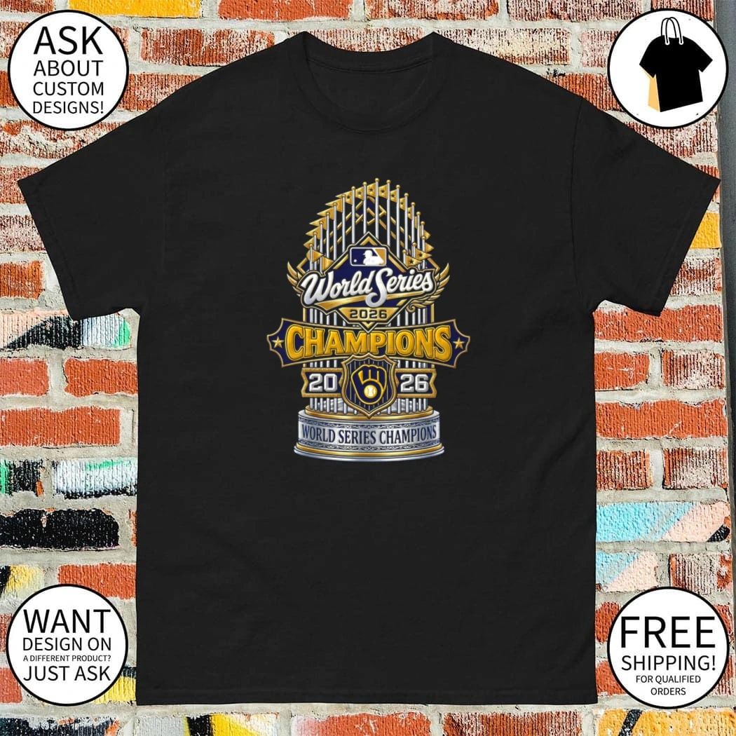 Milwaukee Brewers World Series 2026 Champions Trophy Baseball shirt