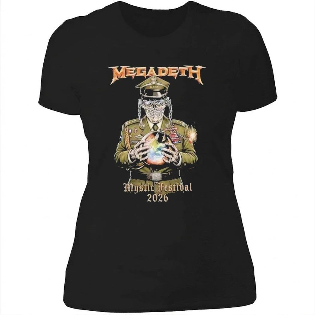 Megadeth Mystic Festival 2026 At Poland June 4 2026 Merch Military Graphic Shirt