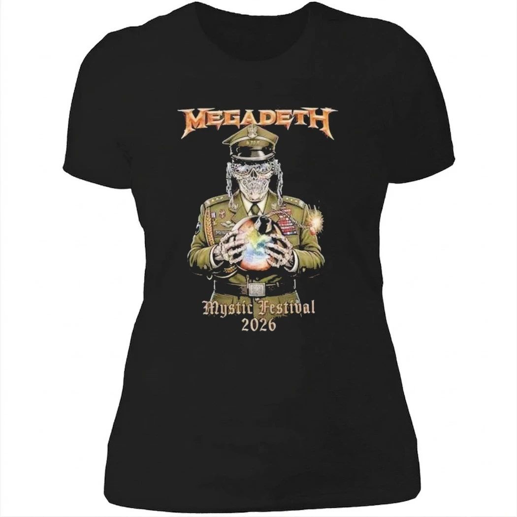 Megadeth Mystic Festival 2026 At Poland June 4 2026 Merch Military Graphic Shirt