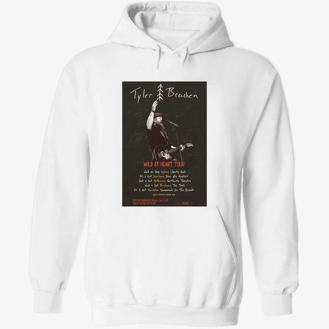 Tyler Braden Tour 2026 Australia Poster Shirt
