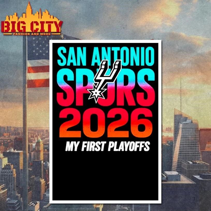 San Antonio Spurs 2026 NBA Playoffs My First Playoffs shirt