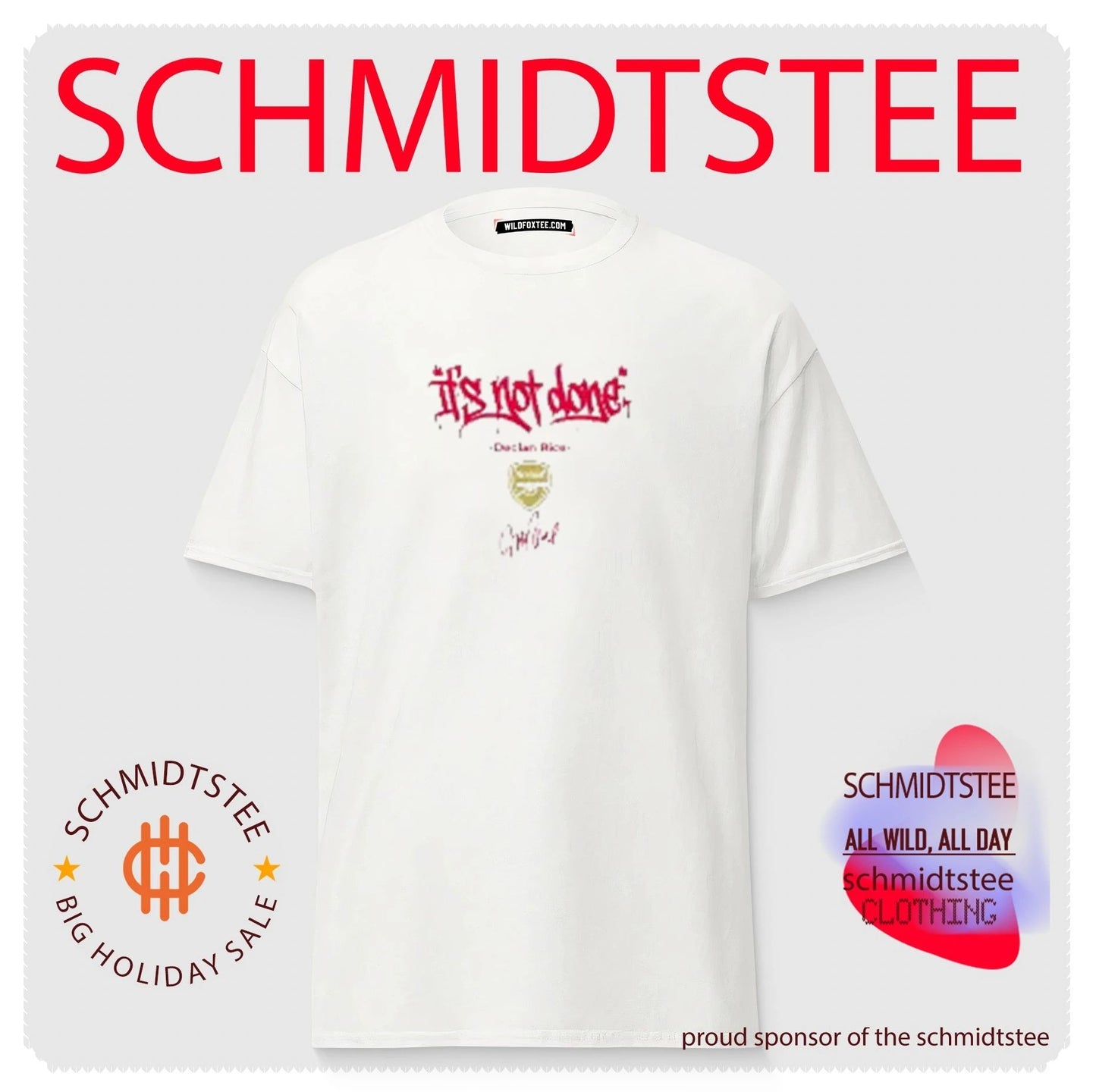Declan Rice Arsenal It Not Done signature shirt