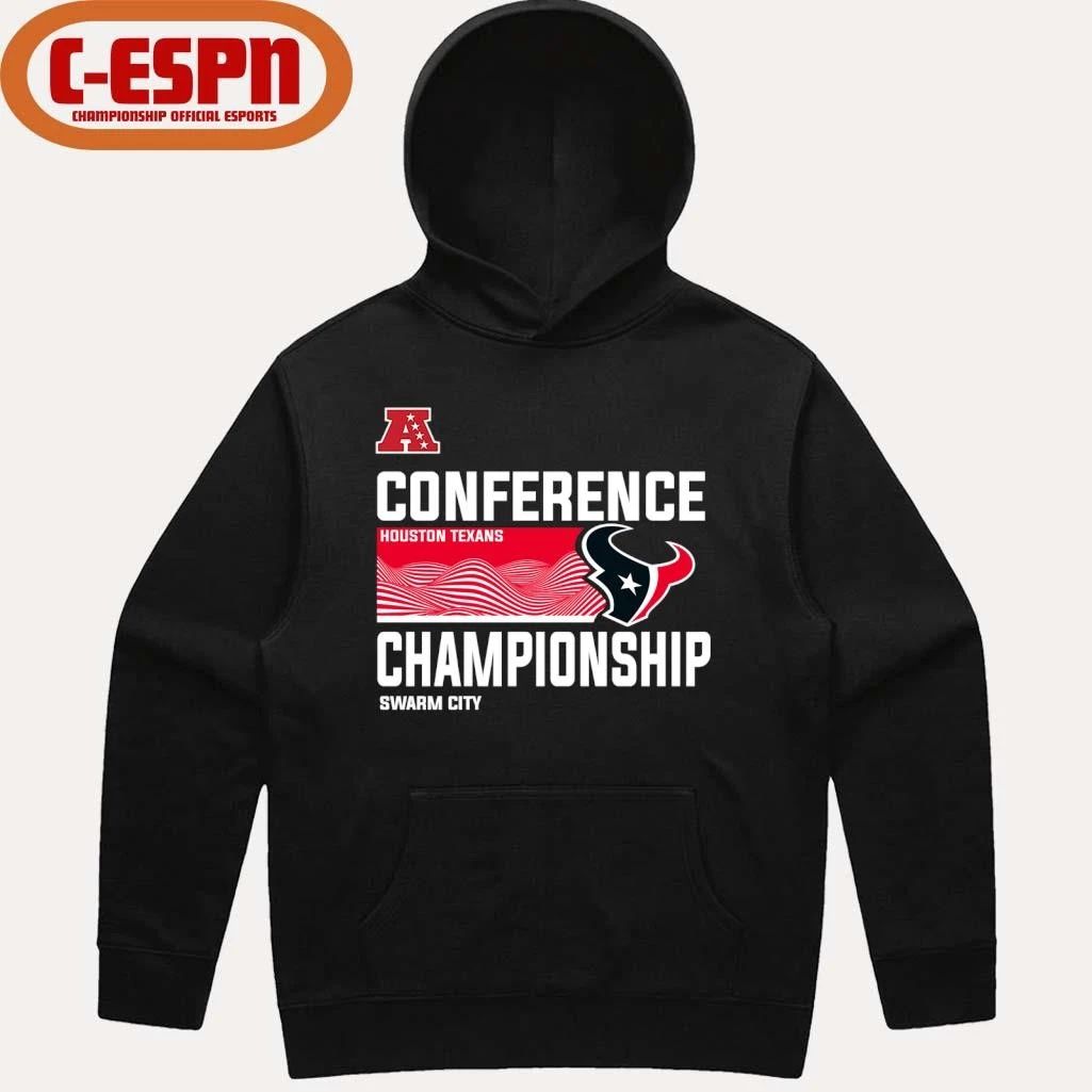Houston Texans 2025-26 AFC Conference Championship Swarm City T-Shirt