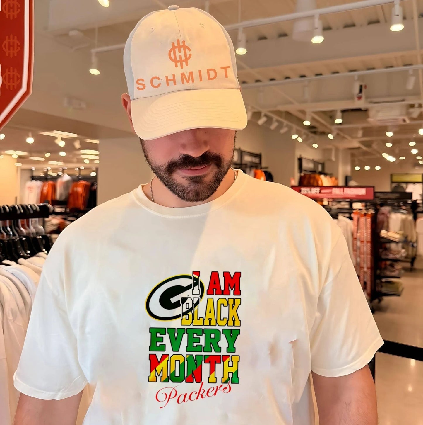 Green Bay Packers I am Black Every Month logo shirt