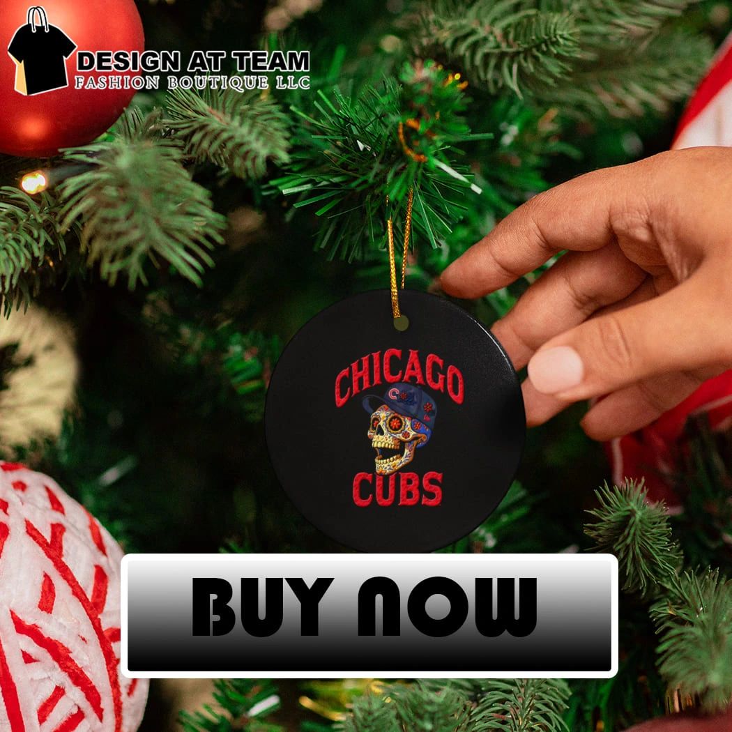 Chicago Cubs Sugar Skull Floral Baseball shirt