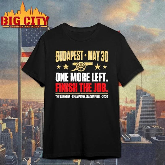 Arsenal Champions League Final Budapest 2026 Treble Shirt