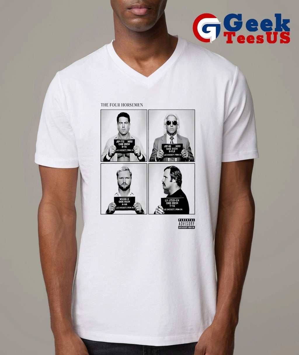 Four Horsemen Ric Flair Tully Blanchard Arn Anderson Ole Anderson Mugshot shirt