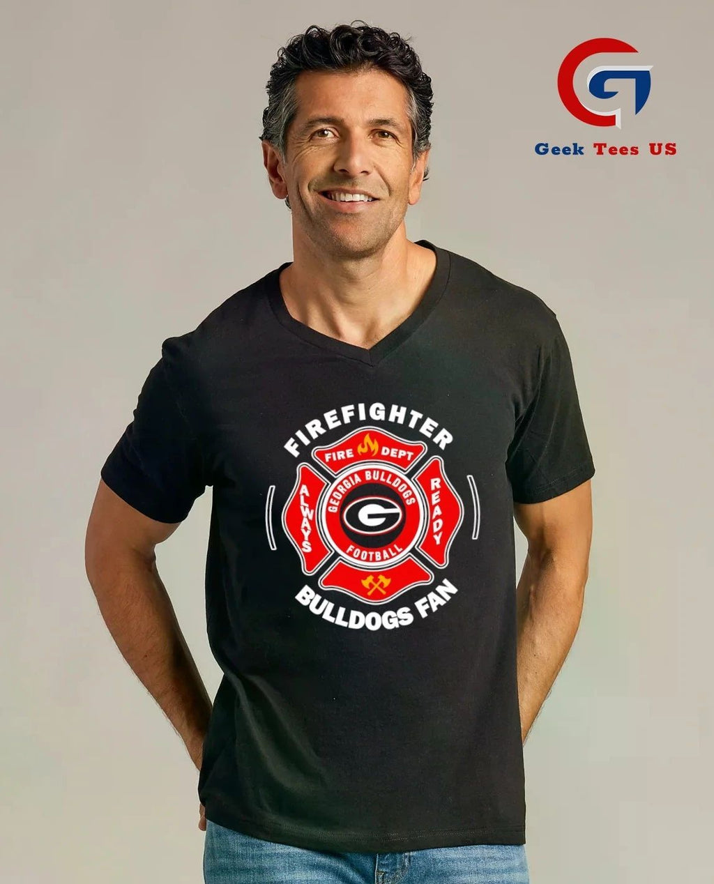 Georgia Bulldogs Firefighter Always Ready Bulldogs 2026 logo shirt