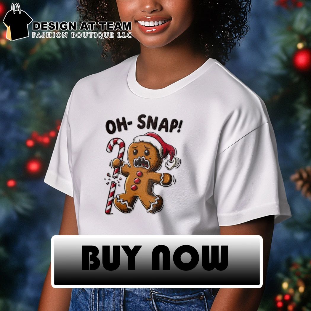 Funny Gingerbread With Broken Candy Cane Meme shirt