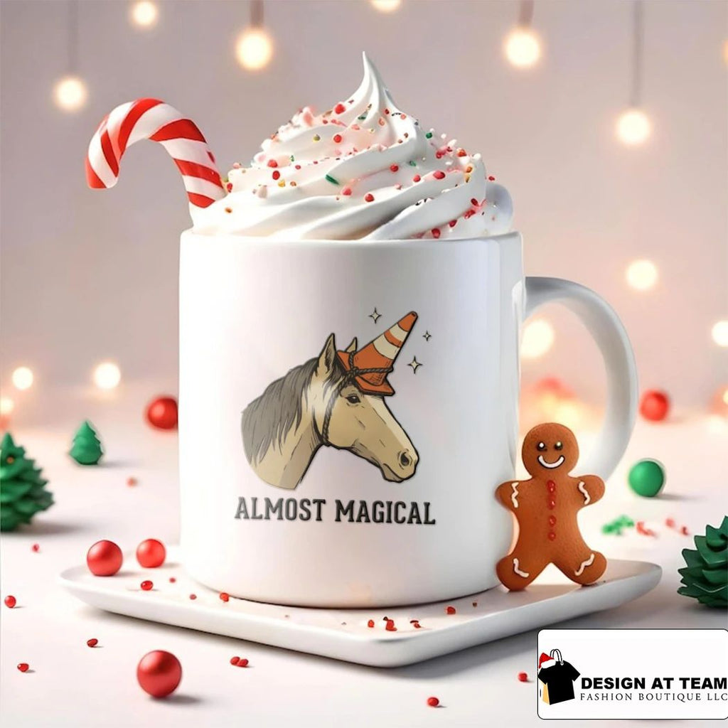 Almost Magical Horse Funny Unicorn Traffic Cone shirt