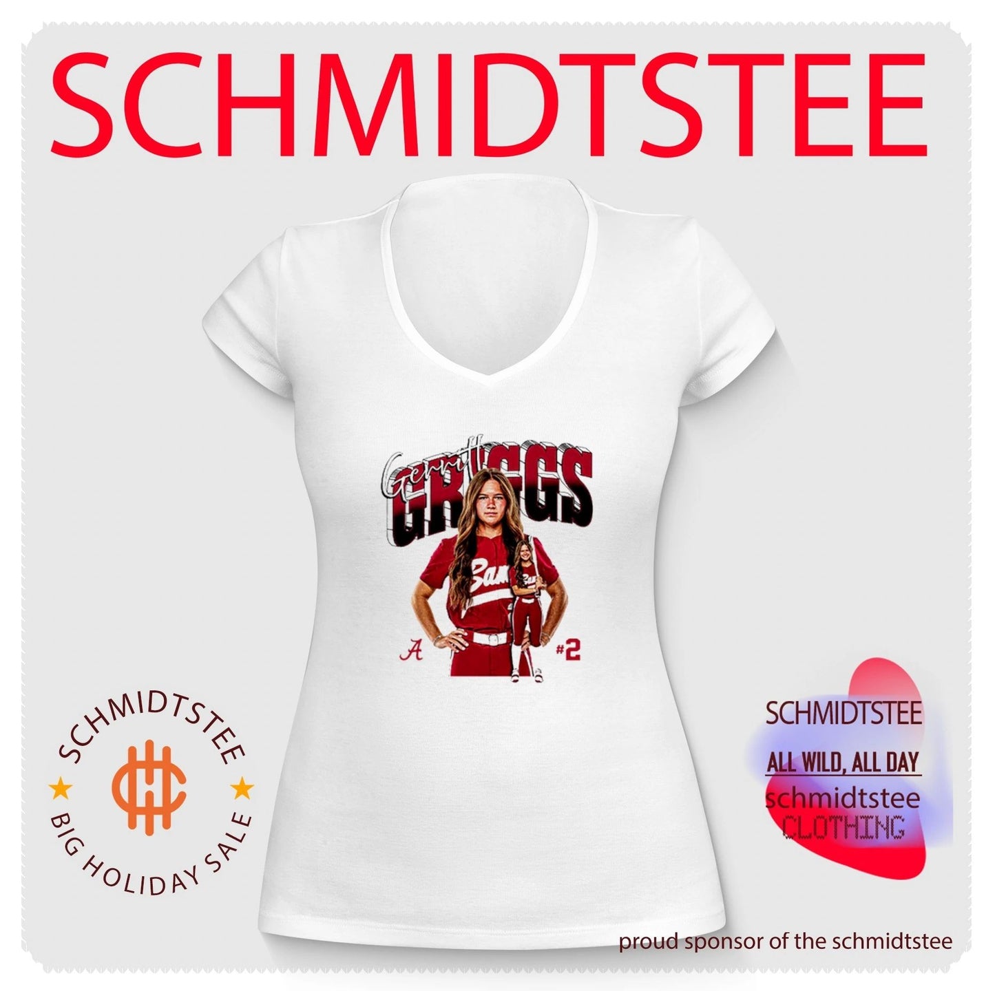 Gerritt Griggs Alabama Softball NCAA Player Collage shirt