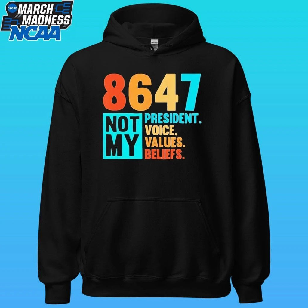 Pink 8647 Not My President Voice Values Beliefs Shirt