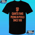 Giants Fans Peeing In Pools Since 1958 Shirt