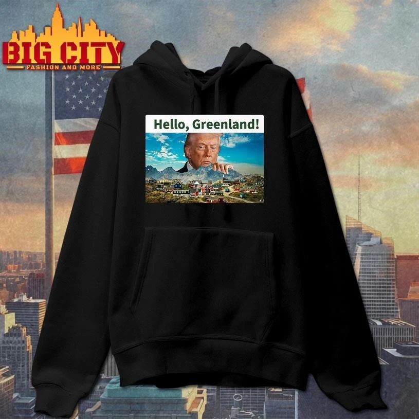 Funny President Trump Hello Greenland Shirt