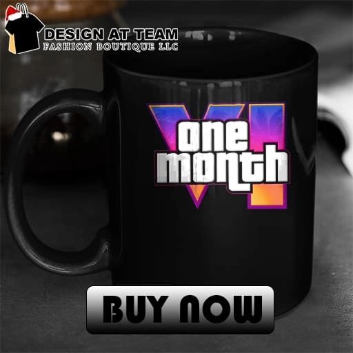 One Month VI Retro Gaming Style Grand Theft Auto 6 shirt