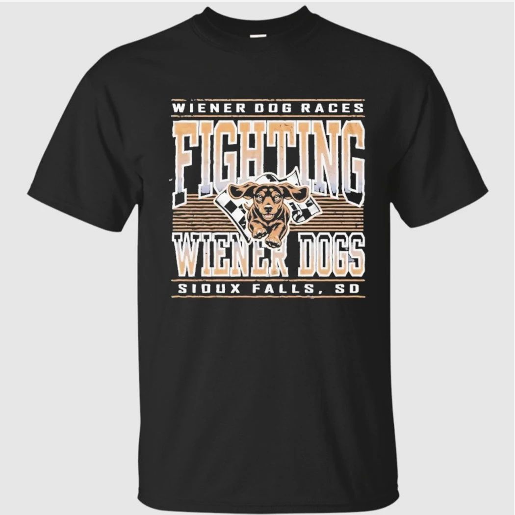 Fighting Wiener Dog Races Sioux Falls SD Dachshund Shirt