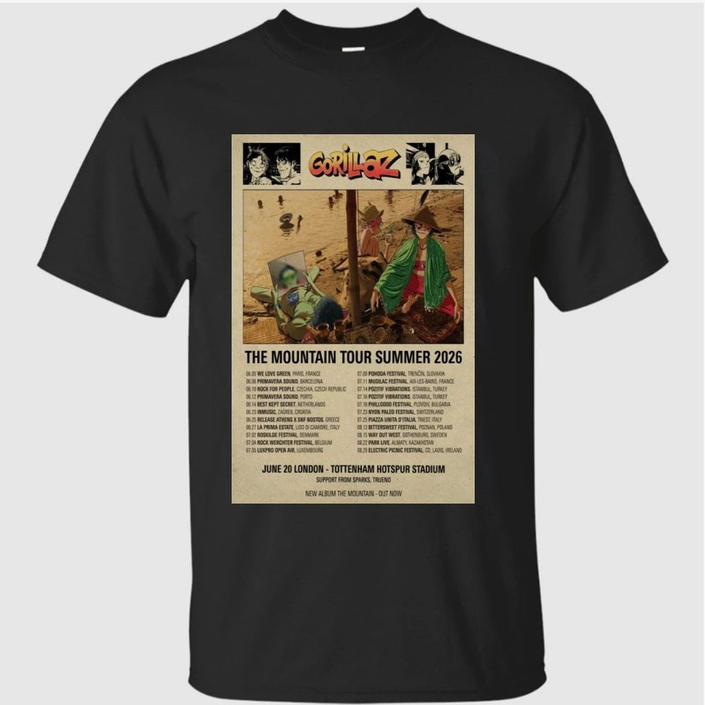 Gorillaz June 05 2026 Paris, France Poster Shirt
