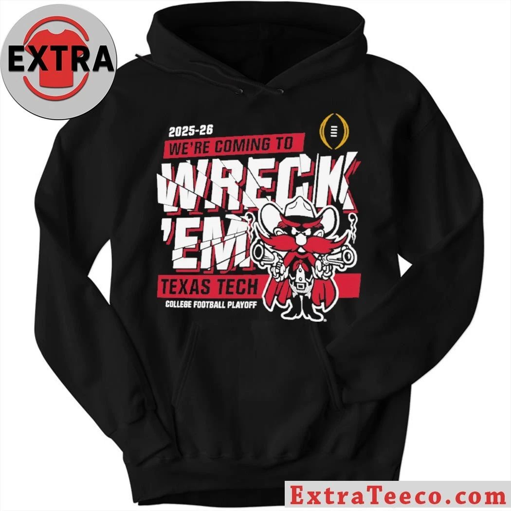 Texas Tech Red Raiders Wreck ‘Em Celebrate 2025 Big 12 Championship and College Football Playoff Bound Shirt