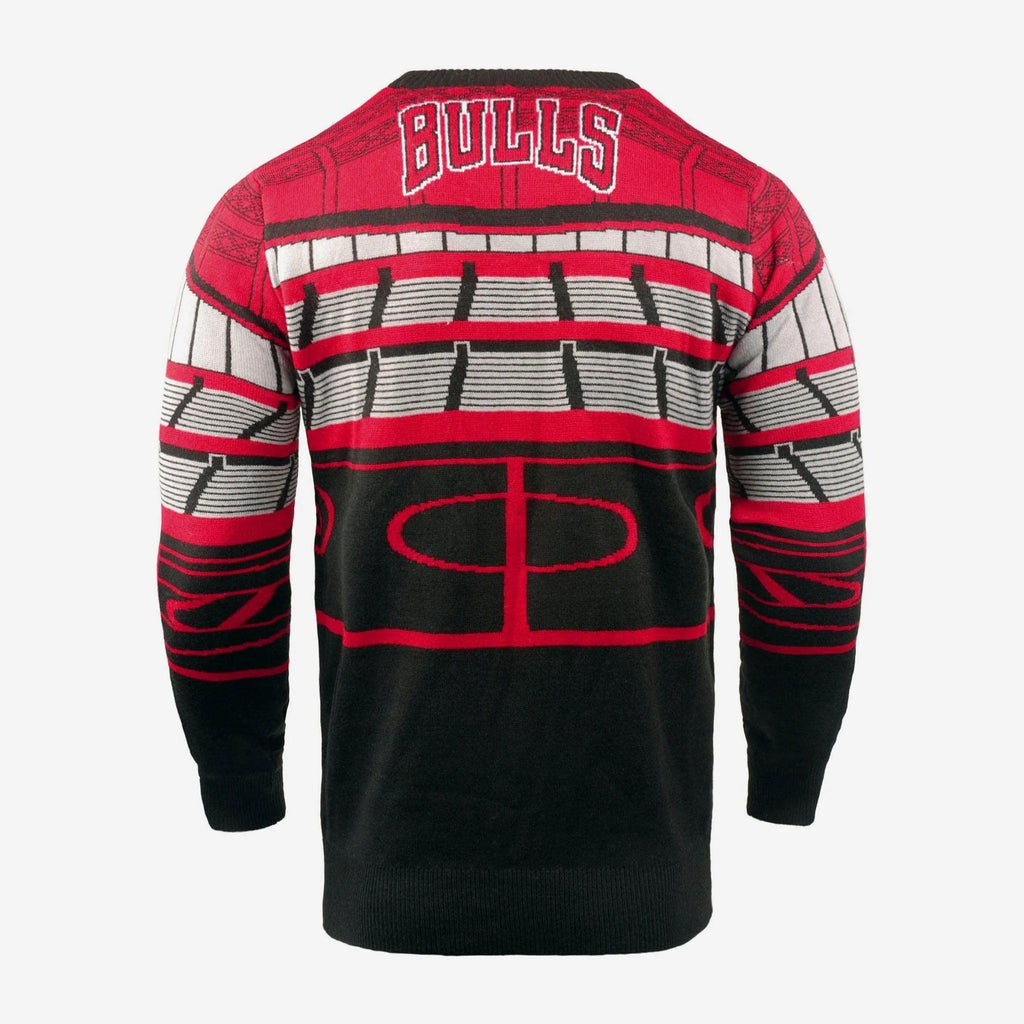 Chicago Bulls Christmas Ugly Sweater – Light-Up Stadium Edition
