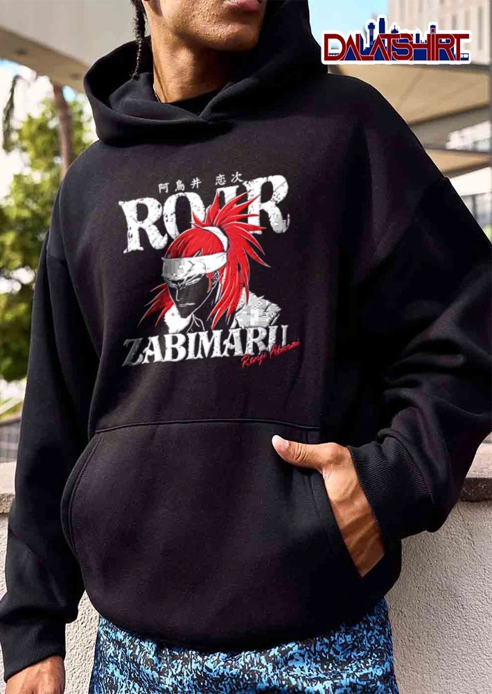 Bleach Renji Abarai Roar red hair man headband Anime style shirt