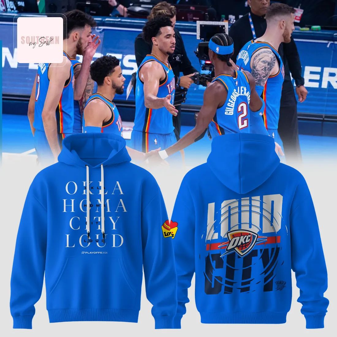 Oklahoma City Thunder 2026 Playoffs Loud Fan Hoodie