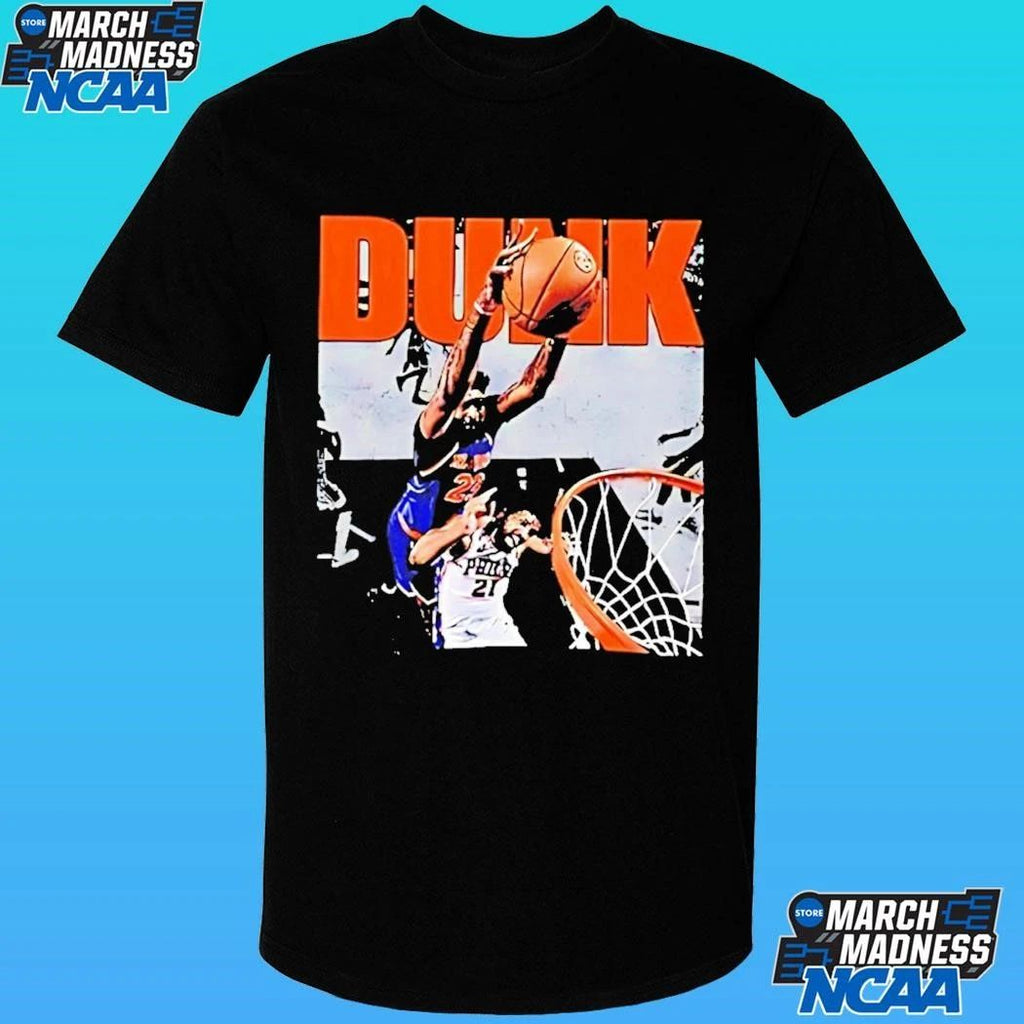 Mitchell Robinson Dunk Joel Embiid Photo Shirt