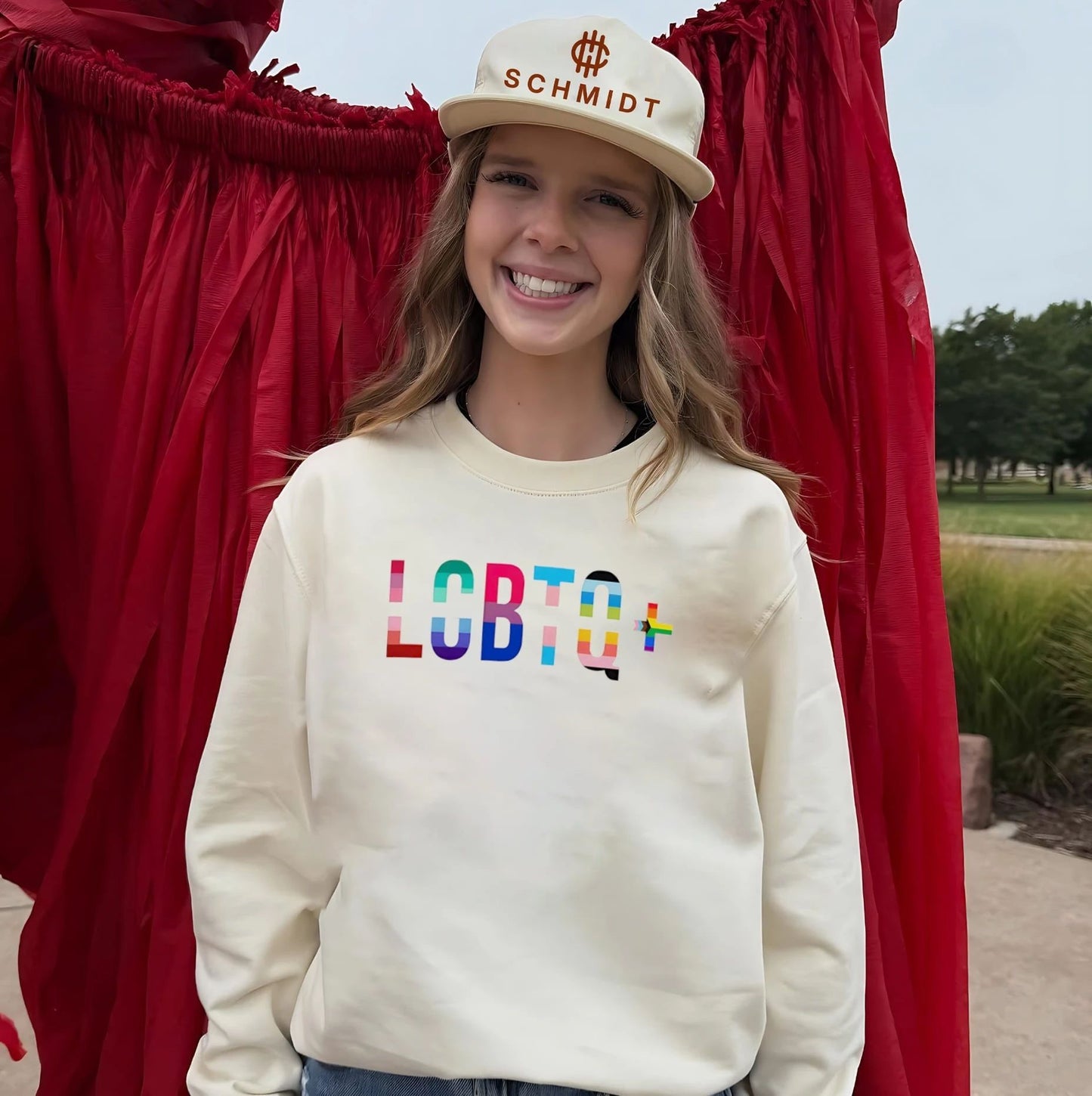 LGBTQ Pride rainbow flag shirt