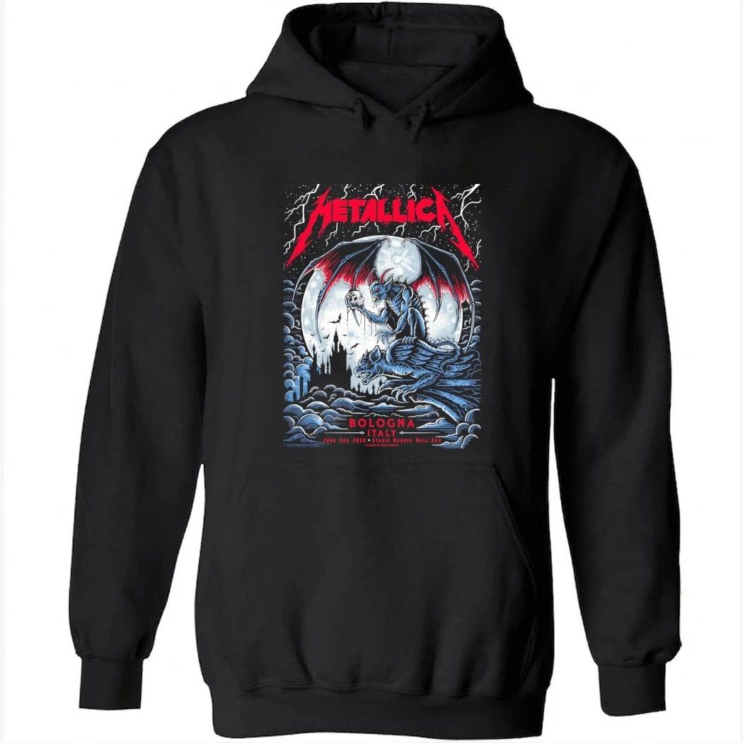 Metallica M72 Bologna Italy Shirt Stadio Renato June 3 Concert Heavy Metal T-Shirt