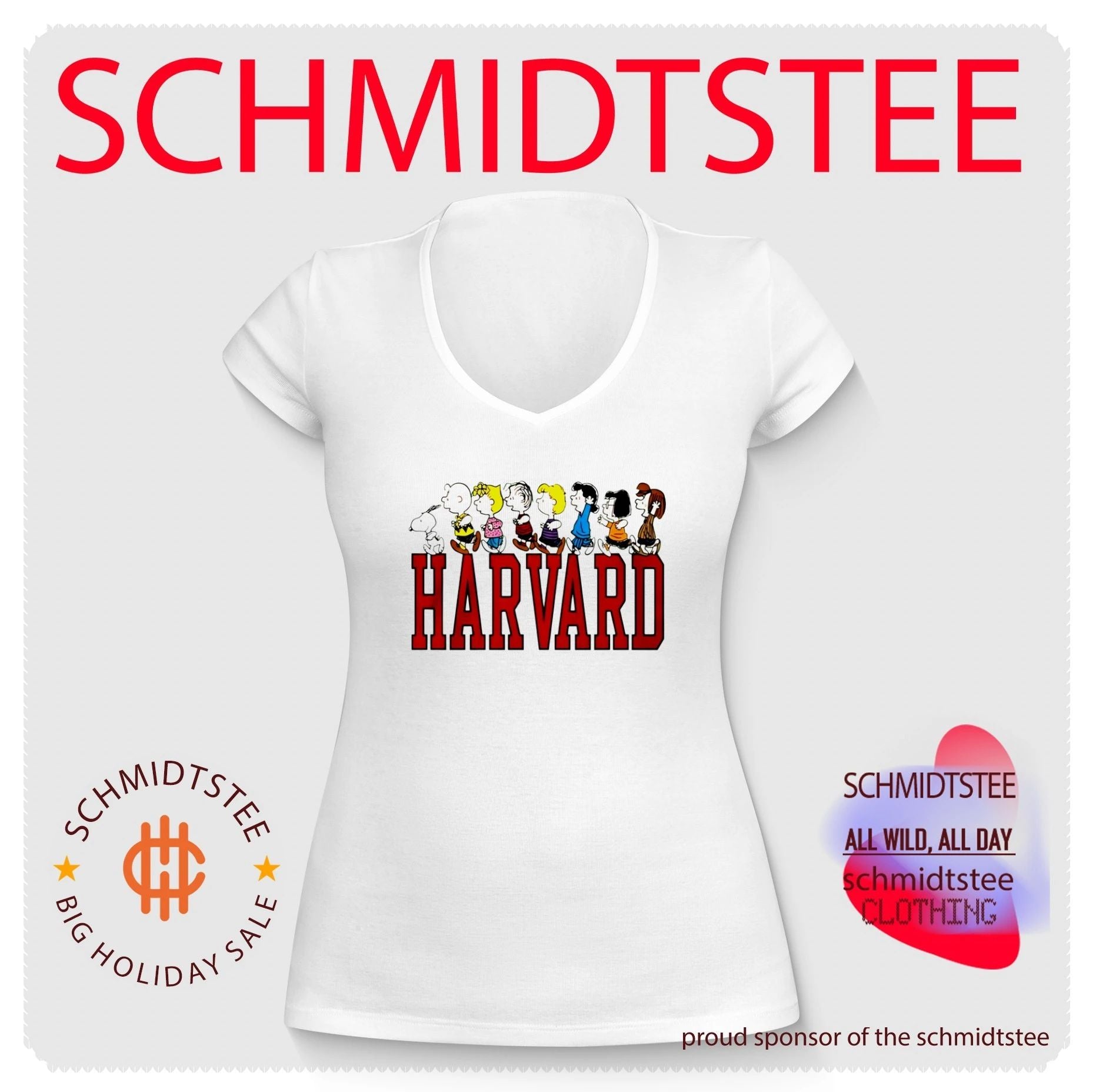 Harvard Woodstock And Peanuts Gang Shirt