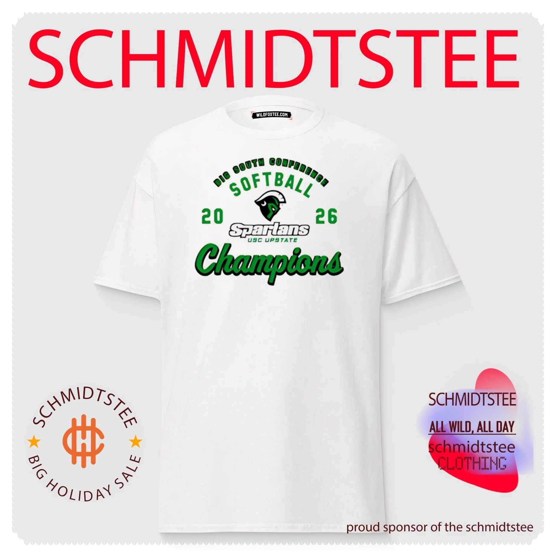 USC Upstate Spartans 2026 Big South Conference Champions shirt