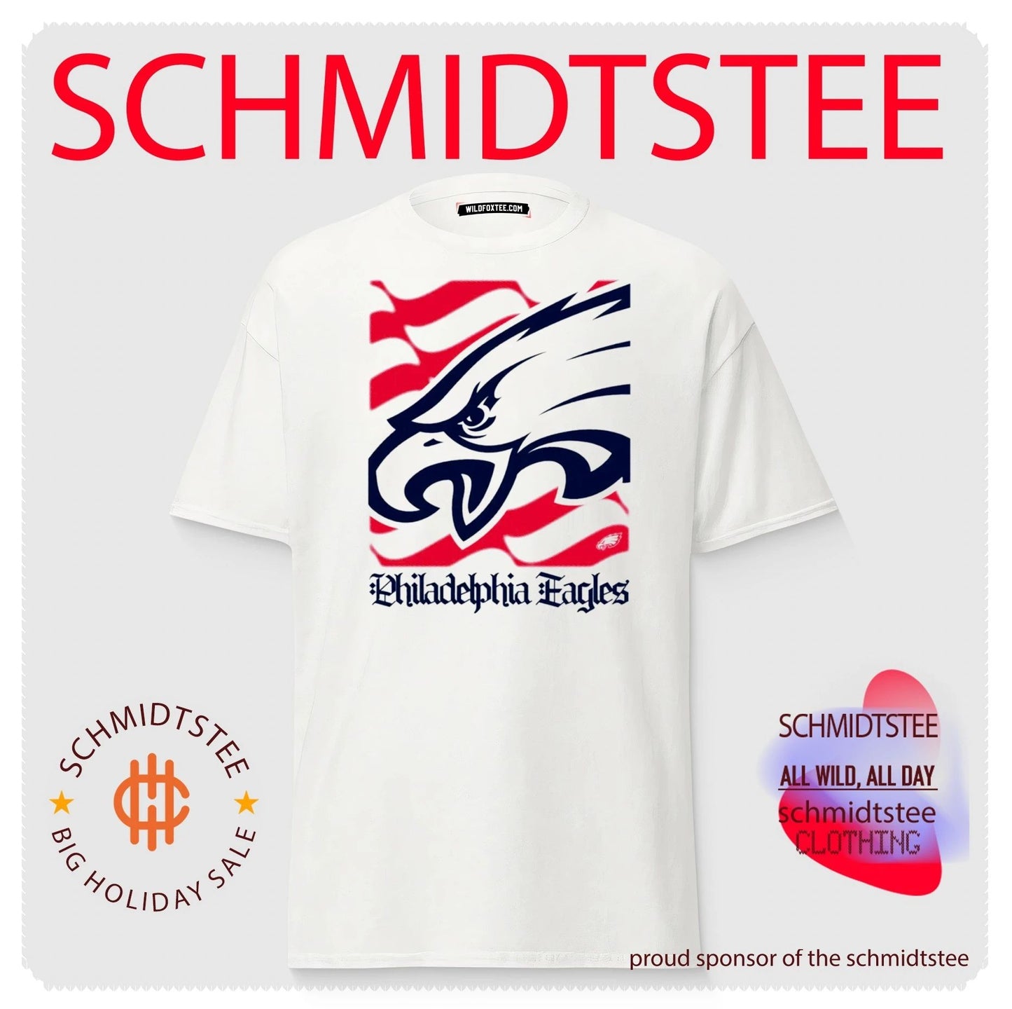 Philadelphia Eagles American 250th Flag Heritage Wordmark shirt