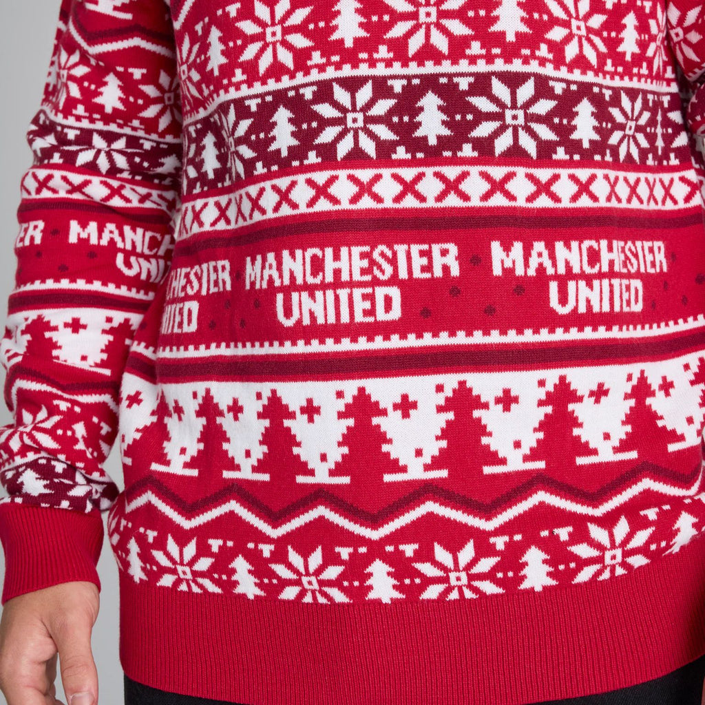 Manchester United FC Christmas Ugly Sweater – Red Devils Festive Edition