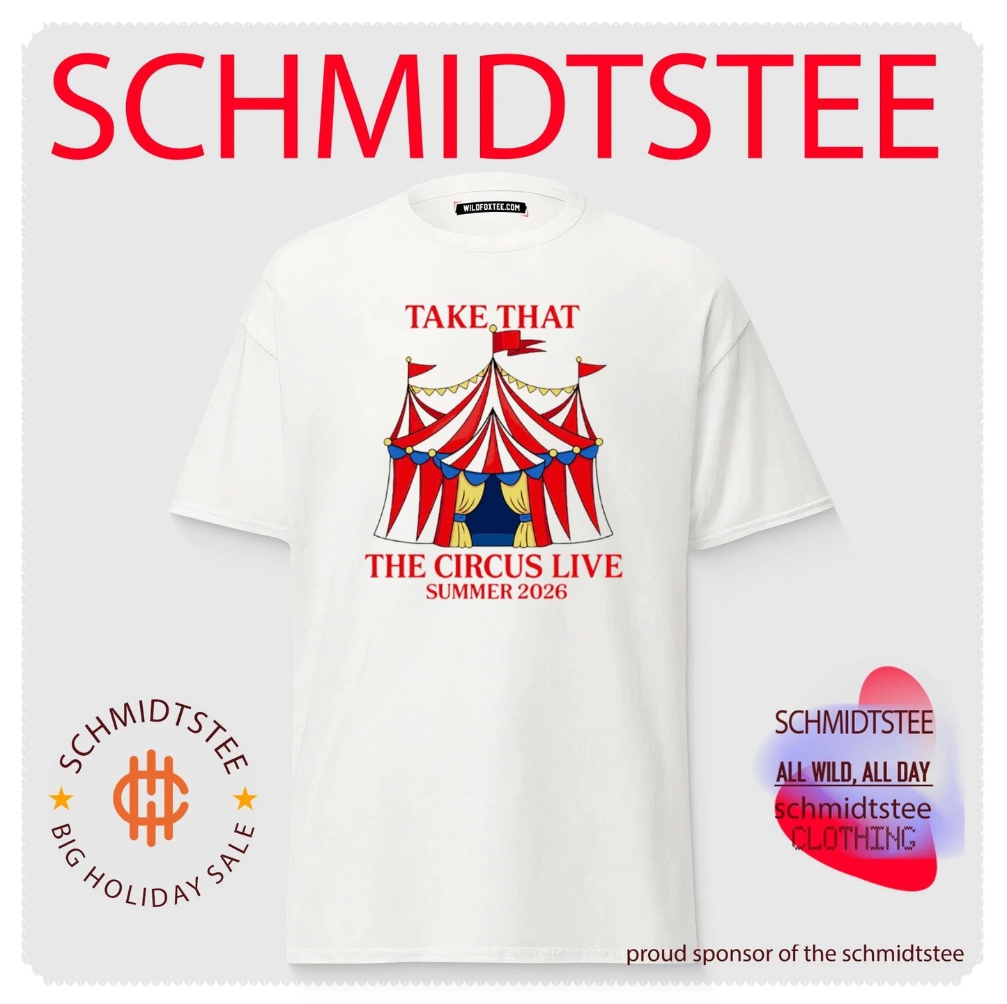 Take That Circus Live Tour 2026 shirt