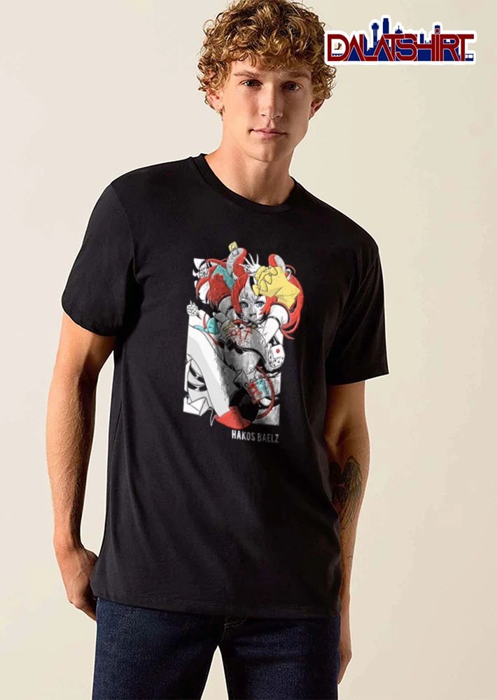Hololive Hakos Baelz anime girl red hair dice shirt