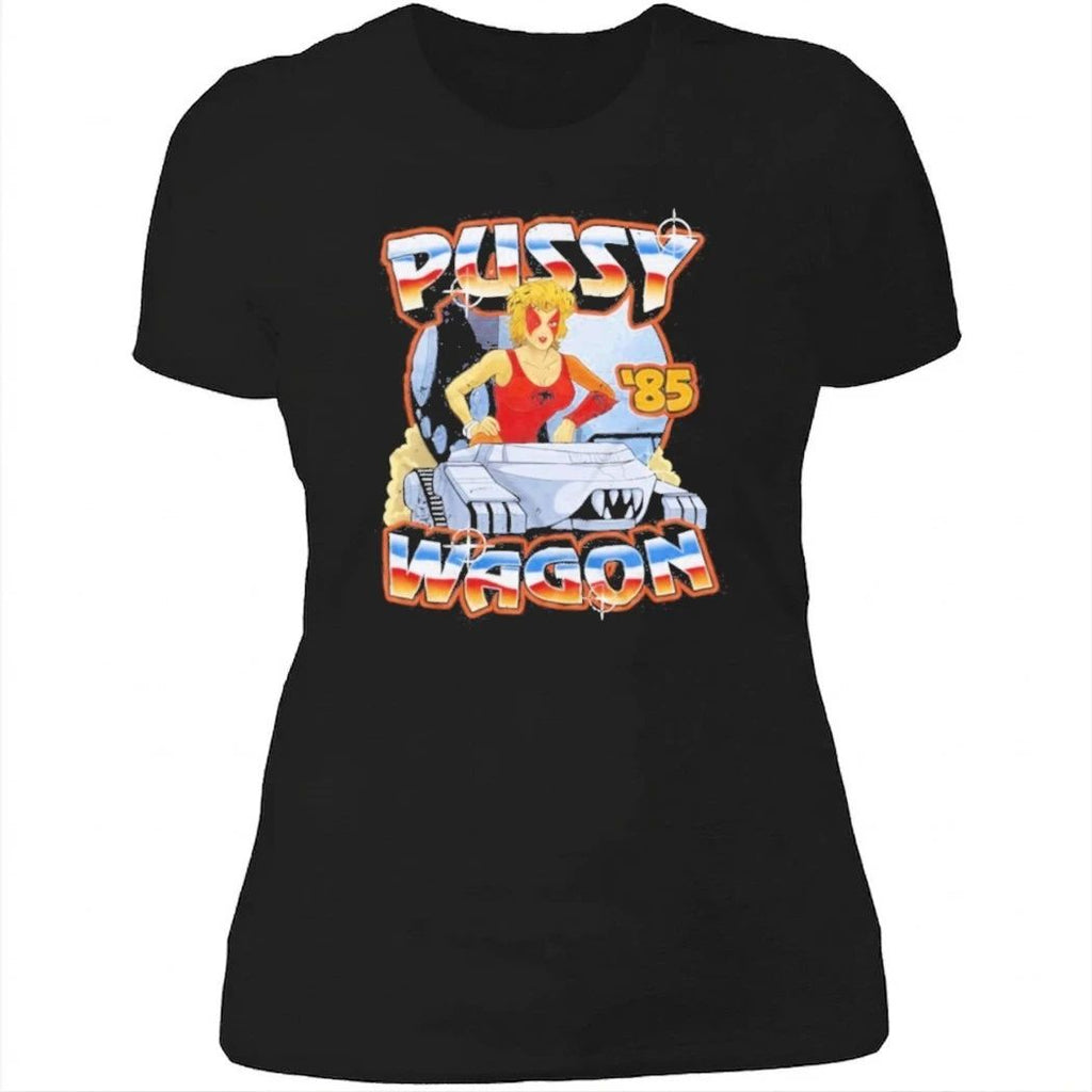Pussy Wagon 85 Retro Car Girl Shirt