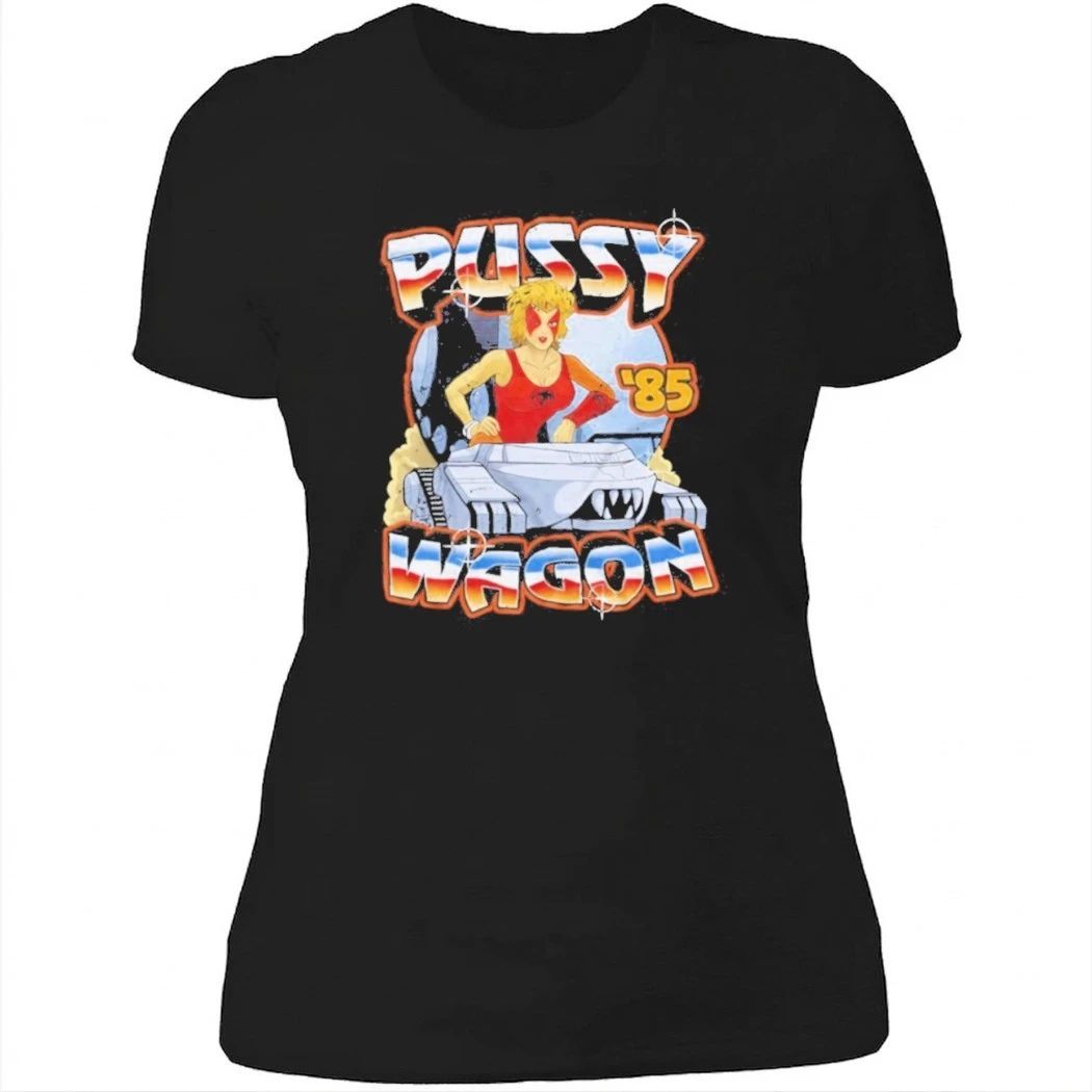 Pussy Wagon 85 Retro Car Girl Shirt