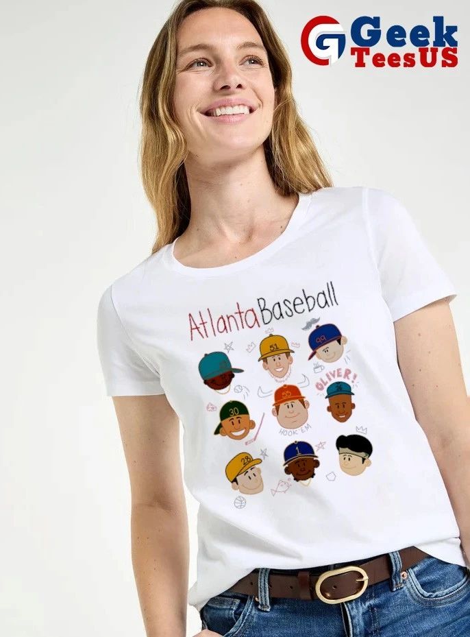 Atlanta player baseball kids funny shirt