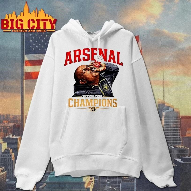 Arsenal Bottle Meme Premier League Champions 2025 26 Shirt
