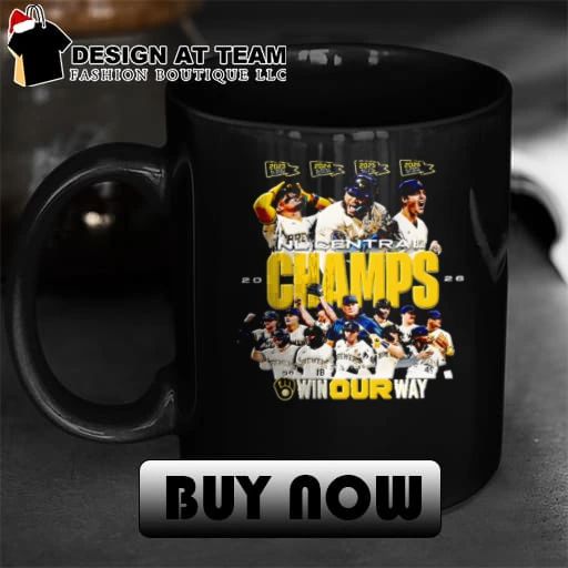 Milwaukee Brewers NL Central Champs Baseball Collage 2023-2026 shirt