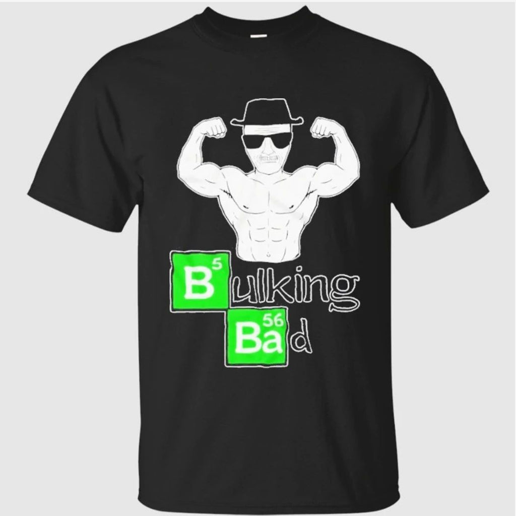 Bulking Bad Cartoon Sunglasses Funny Gym Humor Shirt