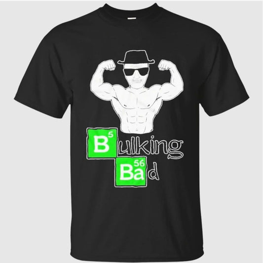 Bulking Bad Cartoon Sunglasses Funny Gym Humor Shirt