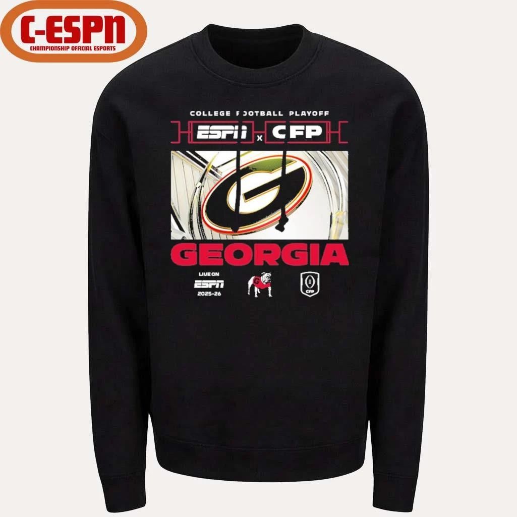 2025-26 CFP Georgia Bulldogs Window Shirt