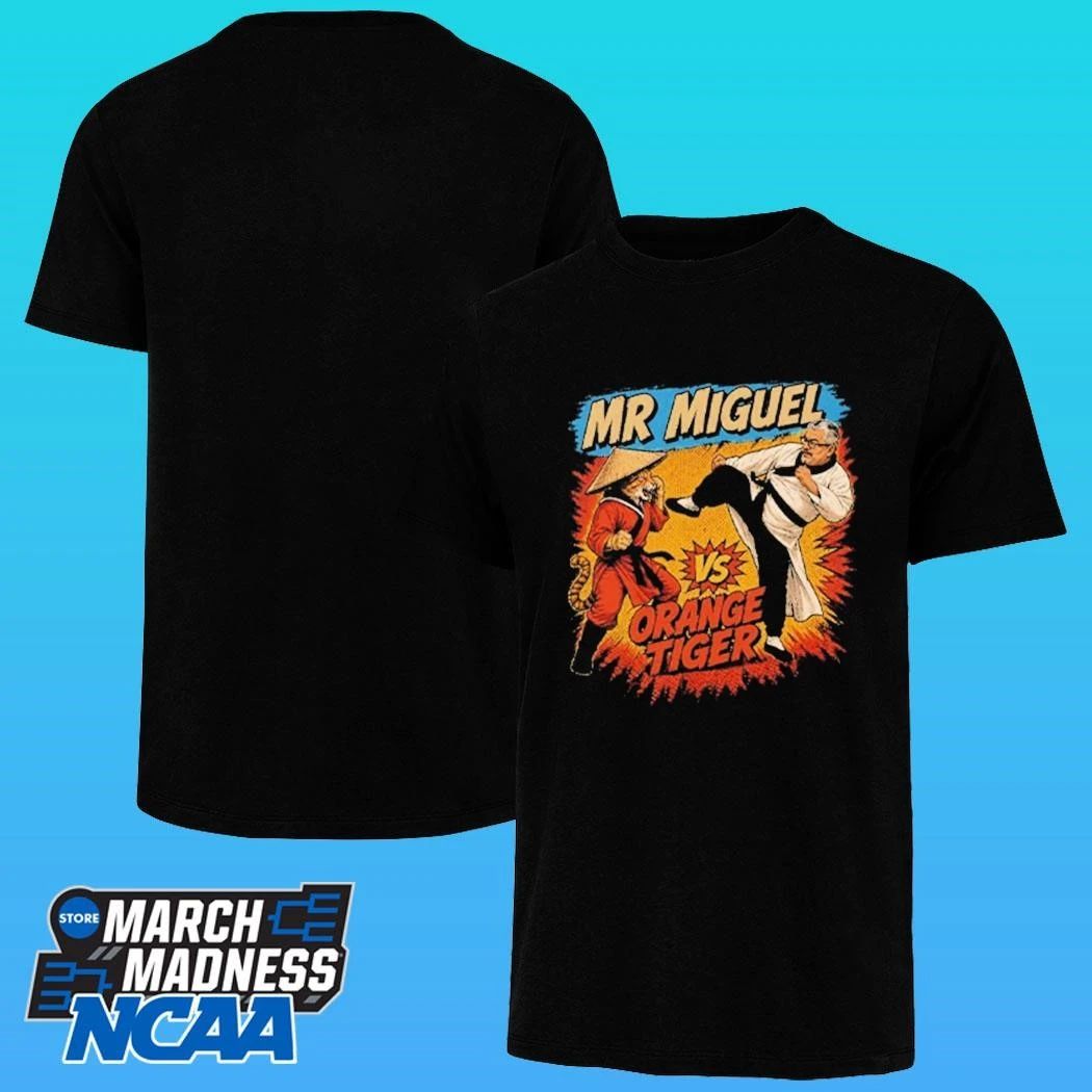 Mr Miguel Vs Orange Tiger Mistah Miguel Kung Fu Cat Shirt