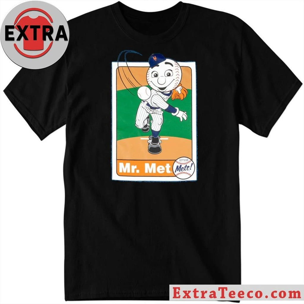 Original Mascot Baseball Card New York Mets Logo Shirt