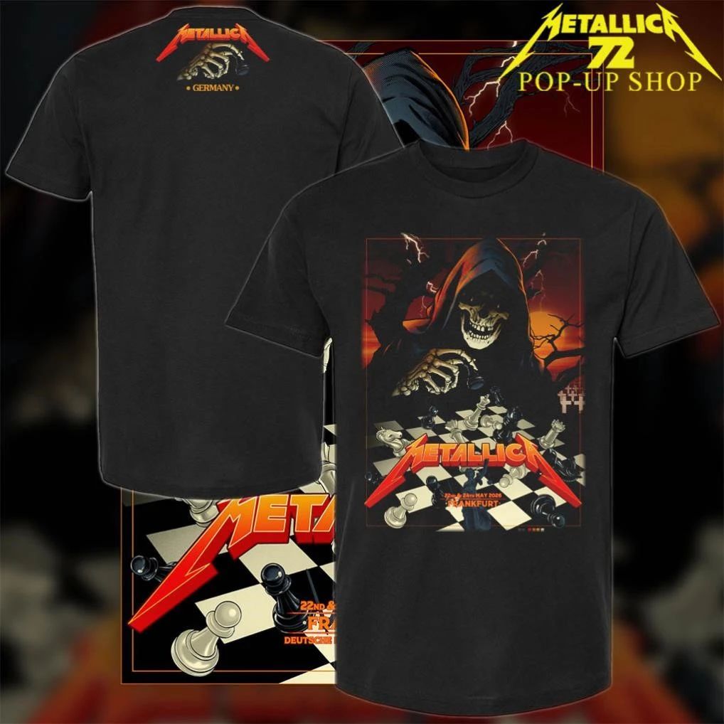 Metallica M72 Frankfurt Germany 2026 Pop-Up Shop Art by Vance Kelly limited T-Shirt