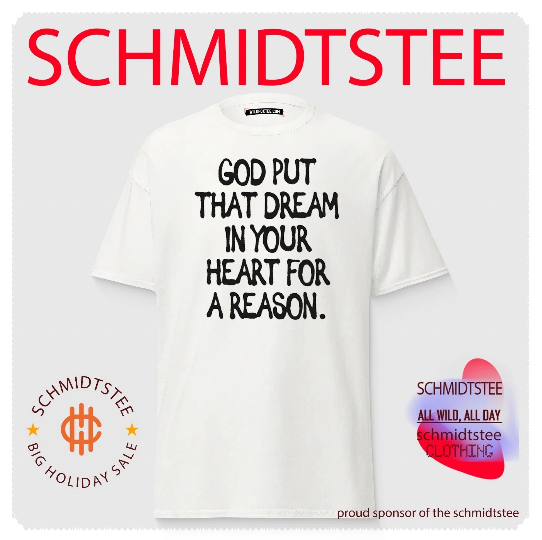 God put that dream in your heart for a reason shirt