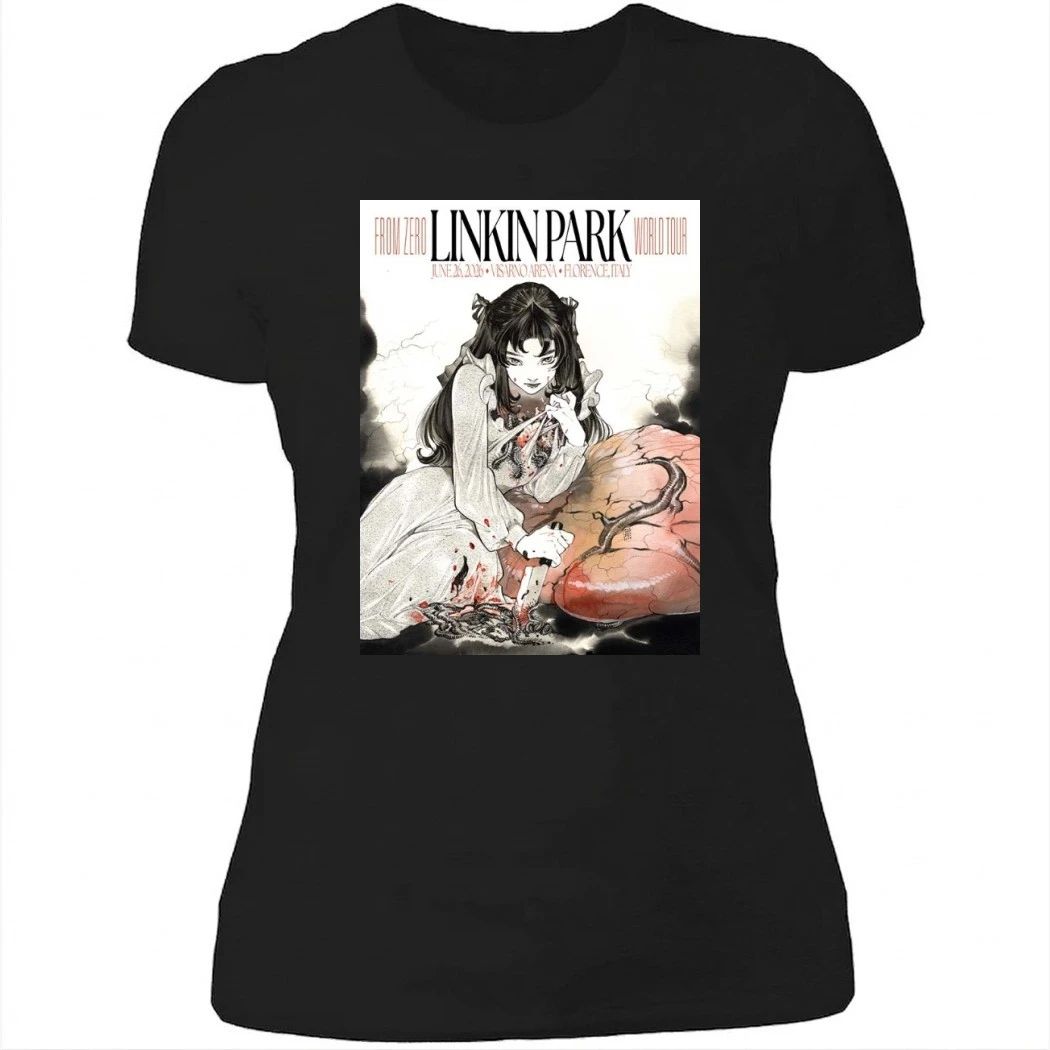 Linkin Park From Zero 2026 Tour Florence Italy Poster At Visarno On June 26 2026 Art By Peach Momoko Shirt