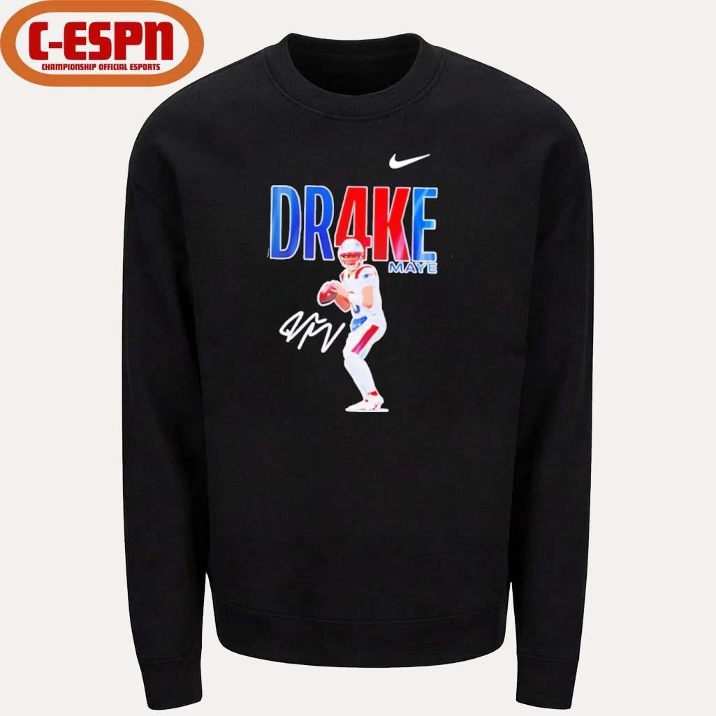 Nike Drake Maye no 10 Patriots signature shirt
