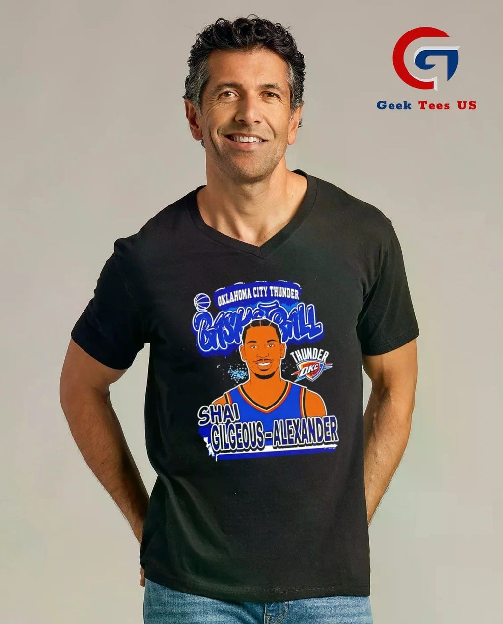 Shai Gilgeous Alexander Oklahoma City Thunder Basketball 2026 NBA graphic shirt